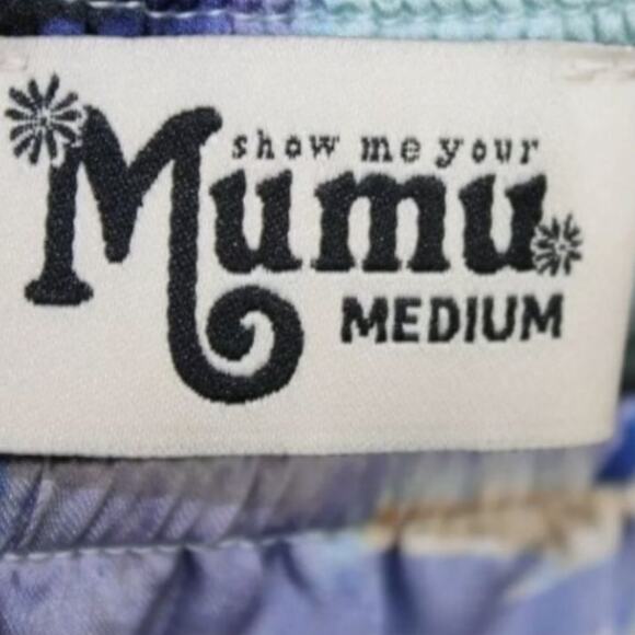 NWT Show Me Your Mumu Maxi Dress Women's Medium Heather Halter Mint To Be Floral - Picture 5 of 7